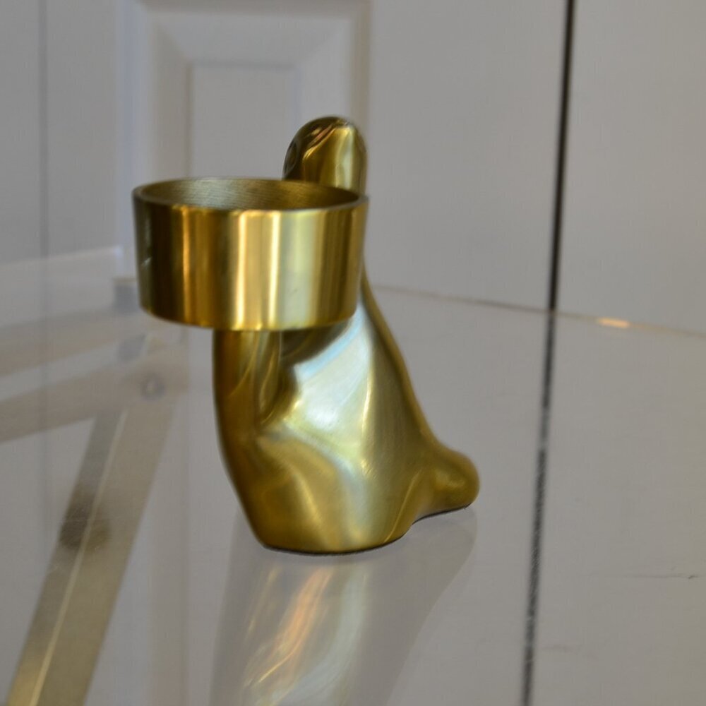 cb2 henry seal tealight candle holder - Picture 3 of 8